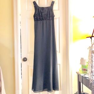 Exquisite Black on Black long gown